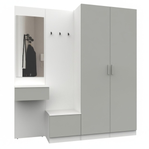 Набор мебели для прихожей "Марсель-107" МР 01-107 В2160 Ш2000 Г420 (ЛД.. Набор мебели для прихожей "Марсель-107" МР 01-107 В2160 Ш2000 Г420 (ЛД..